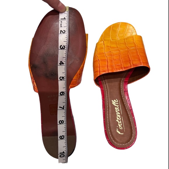 L’intervalle sunset yellow orange leather sandals - Picture 6 of 6